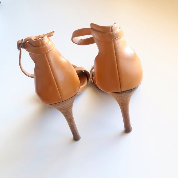 Lucky Brand Tan Open Toe Stiletto Heels / Sandals / Dress Shoes Size 7 - Picture 5 of 14